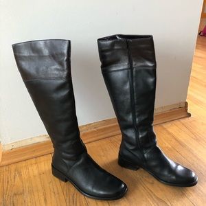 Black Brown Top Boots